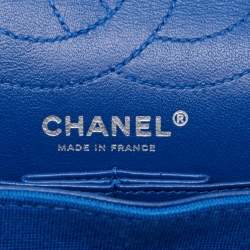 Chanel Blue Quilted Jersey Reissue 2.55 Classic 226 Flap Bag