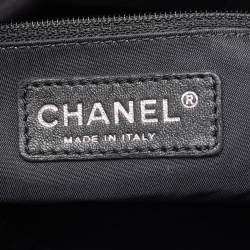 Chanel Black Quilted Coated Canvas and Fabric Paris-Biarritz Bag