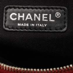 Chanel Burnt Orange Quilted Leather and Nubuck In The Mix Flap Bag