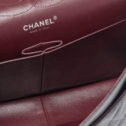 Pre Owned Chanel Black Quilted Caviar Leather Jumbo Classic Double Flap Bag