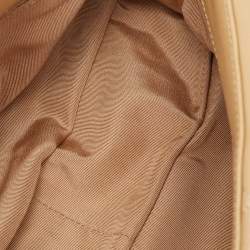 Chanel Beige Quilted Leather Large 19 Flap Bag