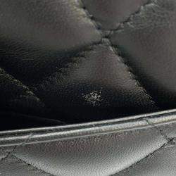 Chanel Black Lambskin Matelasse Chain Top Handle Bag