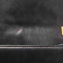 Chanel Navy Blue/Black Quilted Leather Small Boy Flap Bag