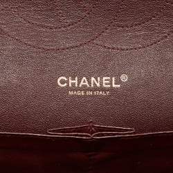 Pre Owned Chanel Black Quilted Caviar Leather Jumbo Classic Double Flap Bag