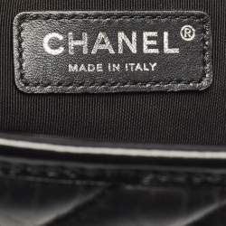 Chanel Black Quilted Aged Leather Medium Gabrielle Hobo