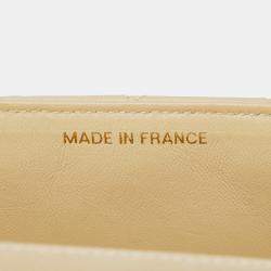 Pre Owned Chanel Beige Lambskin Parent Child Kelly Set Top Handle Bag