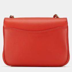 Chanel Red Lambskin CC Mania Flap Bag