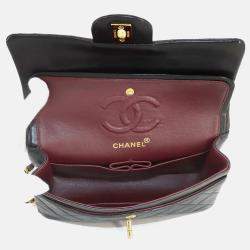 Chanel Matelasse 23 Chain Shoulder Bag Leather Black
