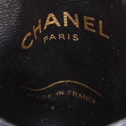 Chanel Blue Quilted Jersey Chain Pouch