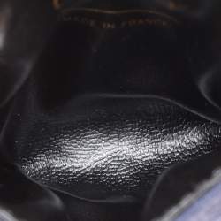 Chanel Blue Quilted Jersey Chain Pouch