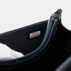 Chanel Black Quilted Aged Calfskin Gabrielle Wallet On Chain