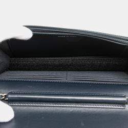 Chanel Black Quilted Aged Calfskin Gabrielle Wallet On Chain