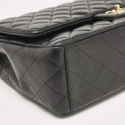 Chanel Black Quilted Leather Maxi Classic Double Flap Bag