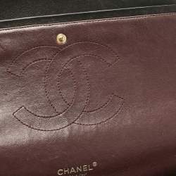 Chanel Black Quilted Leather Maxi Classic Double Flap Bag