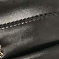 Chanel Black Quilted Leather Maxi Classic Double Flap Bag