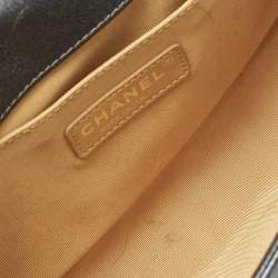 Chanel Metallic Grey Quilted Leather Medium Boy Flap Bag