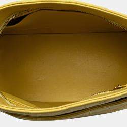 Chanel Yellow Caviar Medallion Tote Bag