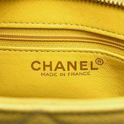 Chanel Yellow Caviar Medallion Tote Bag