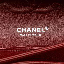 Chanel Red Caviar Leather Medium Classic Double Flap Shoulder Bag