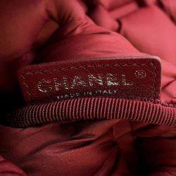 Chanel Black Lambskin Bubble Leather Chain Shoulder Bag