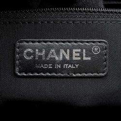 Pre Owned Chanel Black Leather CC Executive Tote Bag