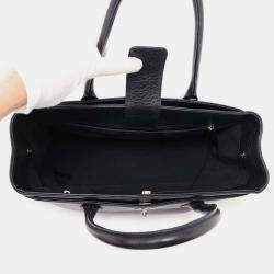 Pre Owned Chanel Black Leather CC Executive Tote Bag