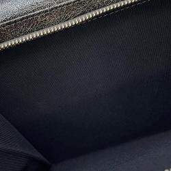 Chanel  Silver/Black Cc Logo Turnlock Chain Leather Shoulder Bag