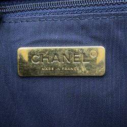 Pre Owned Chanel Blue Lambskin Leather 19 Flap Chain Shoulder Bag