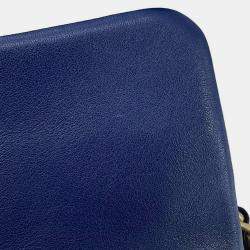 Pre Owned Chanel Blue Lambskin Leather 19 Flap Chain Shoulder Bag