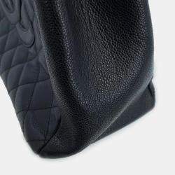 Chanel Black Caviar Leather GST Tote Bag
