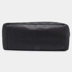 Chanel Black Caviar Leather GST Tote Bag