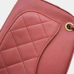 Chanel Pink Lambskin Leather Camera Shoulder Bag
