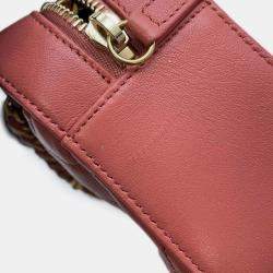 Chanel Pink Lambskin Leather Camera Shoulder Bag