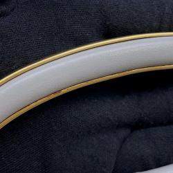 Pre Owned Chanel Matelasse Gray Lambskin Shoulder Bag