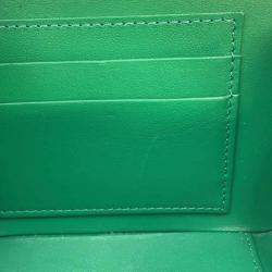 Chanel Green Lambskin Matelasse Vanity Chain Shoulder Bag