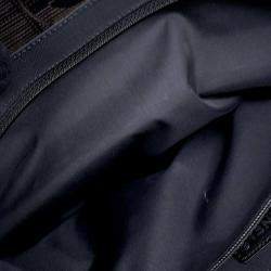 Chanel Brown/Black Nylon Leather New Travel Line Tote Bag 
