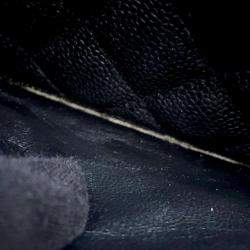 Chanel Black Caviar Leather One Belt Cc Logo Semi Shoulder Bag 