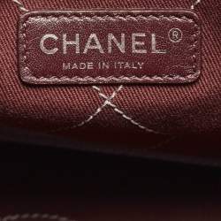 Pre Owned Chanel Grey/Black Quilted Caviar Leather Fever Shopper Tote