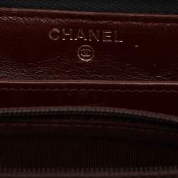 Chanel Black Quilted Caviar Leather CC Zip Around Wallet