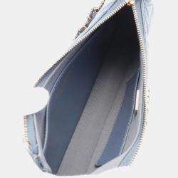 Chanel Blue Leather 19 Hobo Shoulder Bag