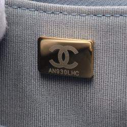 Chanel Blue Leather 19 Hobo Shoulder Bag