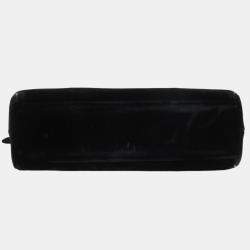 Pre Owned Chanel Black Velvet Turnlock Handbag