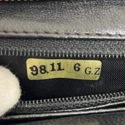 Pre Owned Chanel Black Velvet Turnlock Handbag