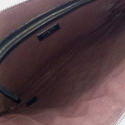 Pre Owned Chanel Black Leather Large Clutch