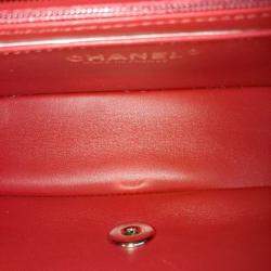 Chanel Red Tweed Classic Mini Crossbody Bag