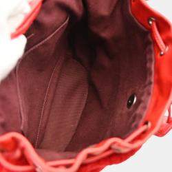 Chanel Red Sheepskin Lambskin Backpack