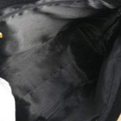 Pre Owned Chanel Black Leather Chain Tote Bag 