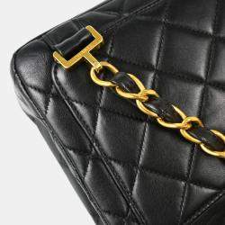 Chanel Black Lambskin Leather Backpack