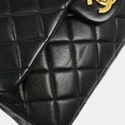 Chanel Black Lambskin Leather Backpack