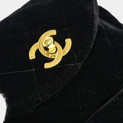 Chanel Black Velvet Small Duma Backpack  